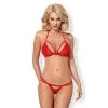 Alluring Lingerie Setje Met Fijne Dunne Bandjes - Rood -Verzorging Verkoop Alluring Lingerie Setje met Fijne Dunne Bandjes Rood