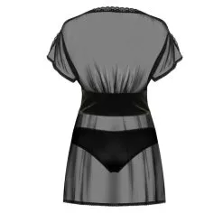 Amanda Sexy Babydoll Met Korset En Rijgveters - Zwart -Verzorging Verkoop Amanda Sexy Babydoll met Korset en Rijgveters Zwart 4