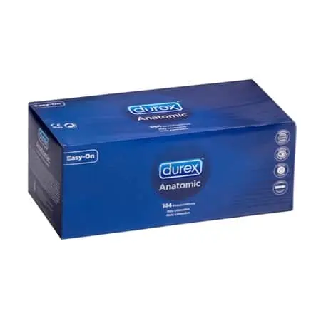 Durex Condooms Anatomic Voordeelverpakking 144st. 3 Durex Condooms Anatomic Voordeelverpakking 144st.