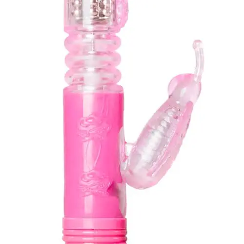 EasyToys Stotende Butterfly Vibrator - Roze 5 EasyToys Stotende Butterfly Vibrator - Roze - Afbeelding 3