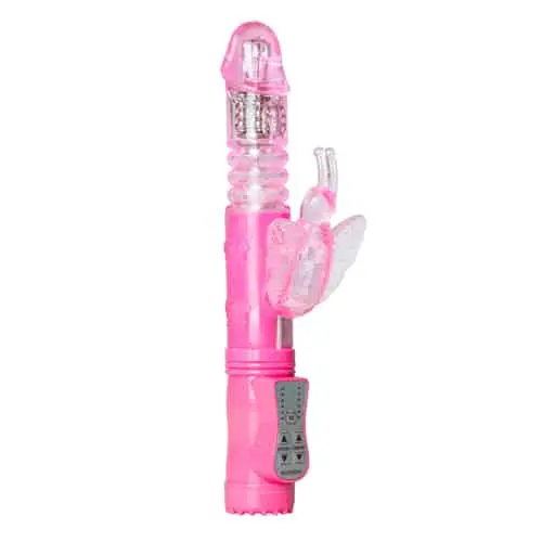 EasyToys Stotende Butterfly Vibrator - Roze 3 EasyToys Stotende Butterfly Vibrator - Roze