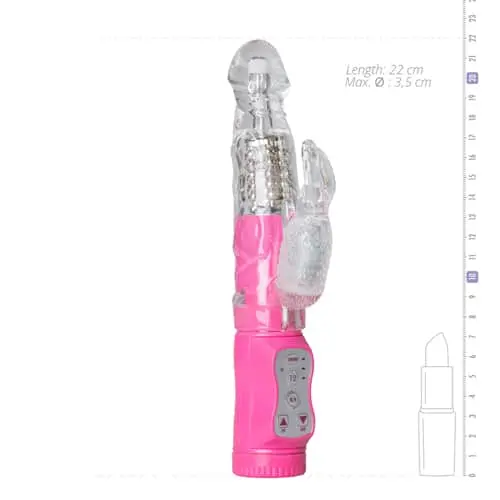 Easytoys Rabbit Vibrator - Doorzichtig 4 Easytoys Rabbit Vibrator - Doorzichtig - Afbeelding 2