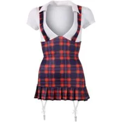 Gewillig Schoolmeisje Kostuum - Wit -Verzorging Verkoop Gewillig Schoolmeisje Kostuum Wit 7