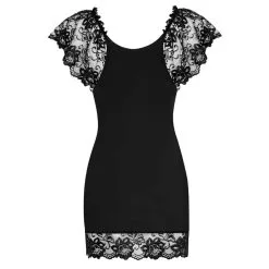 Imperia Doorschijnende Slipdress Met Mouwtjes En String - Zwart -Verzorging Verkoop Imperia Doorschijnende Slipdress met Mouwtjes en String Zwart 3