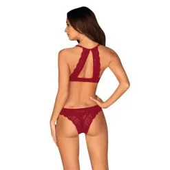 Ivetta Kanten BH Set - Rood -Verzorging Verkoop Ivetta Kanten BH Set Rood 2