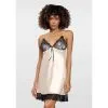 Karmen Sexy Slipdress Satijn Met Voorgevormde Cups Van Kant - Wit -Verzorging Verkoop Karmen Sexy Slipdress Satijn met Voorgevormde Cups van Kant Wit