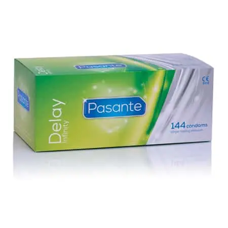 Pasante Delay Condooms Voordeelverpakking 144 St. 3 Pasante Delay Condooms Voordeelverpakking 144 St.