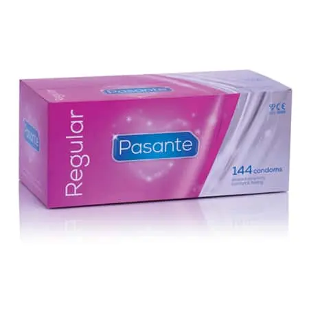 Pasante Regular Condooms Voordeelverpakking 144st 3 Pasante Regular Condooms Voordeelverpakking 144st