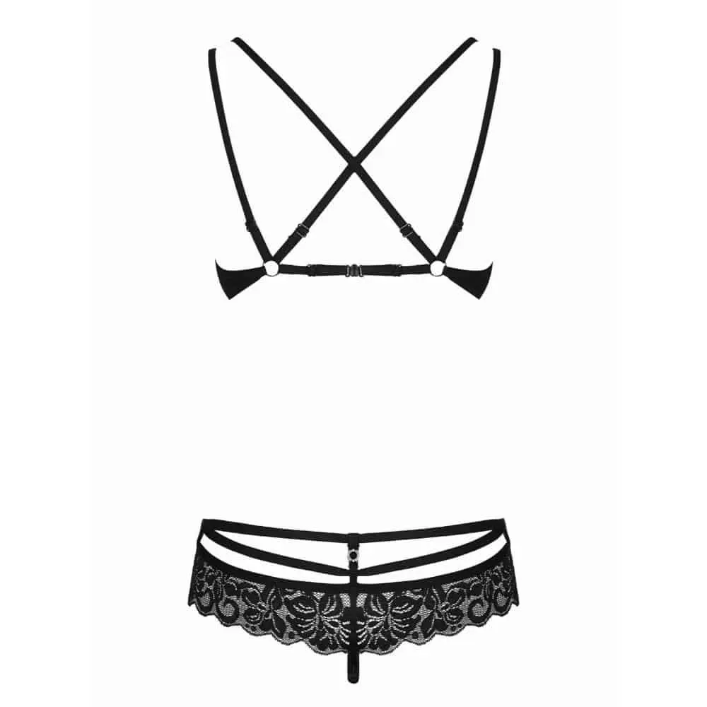 Stella Kanten BH Set - Zwart 6 Stella Kanten BH Set - Zwart - Afbeelding 4