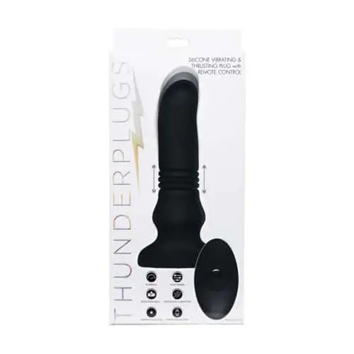 Thunderplug Stotende & Vibrerende Anale Vibrator - Zwart 7 Thunderplug Stotende & Vibrerende Anale Vibrator - Zwart - Afbeelding 5