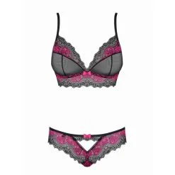Tulia BH Set - Zwart-Roze -Verzorging Verkoop Tulia BH Set Zwart Roze 3